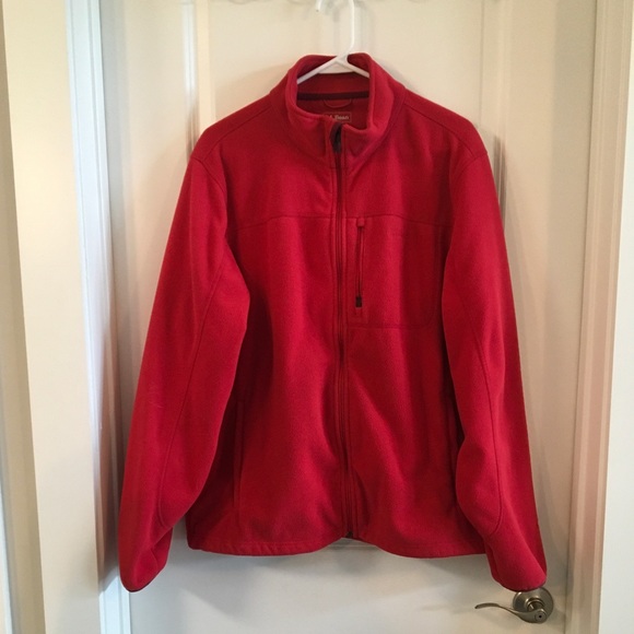 L.L. Bean Other - L.L.Bean Man’s Polartec Fleece Jacket Red L